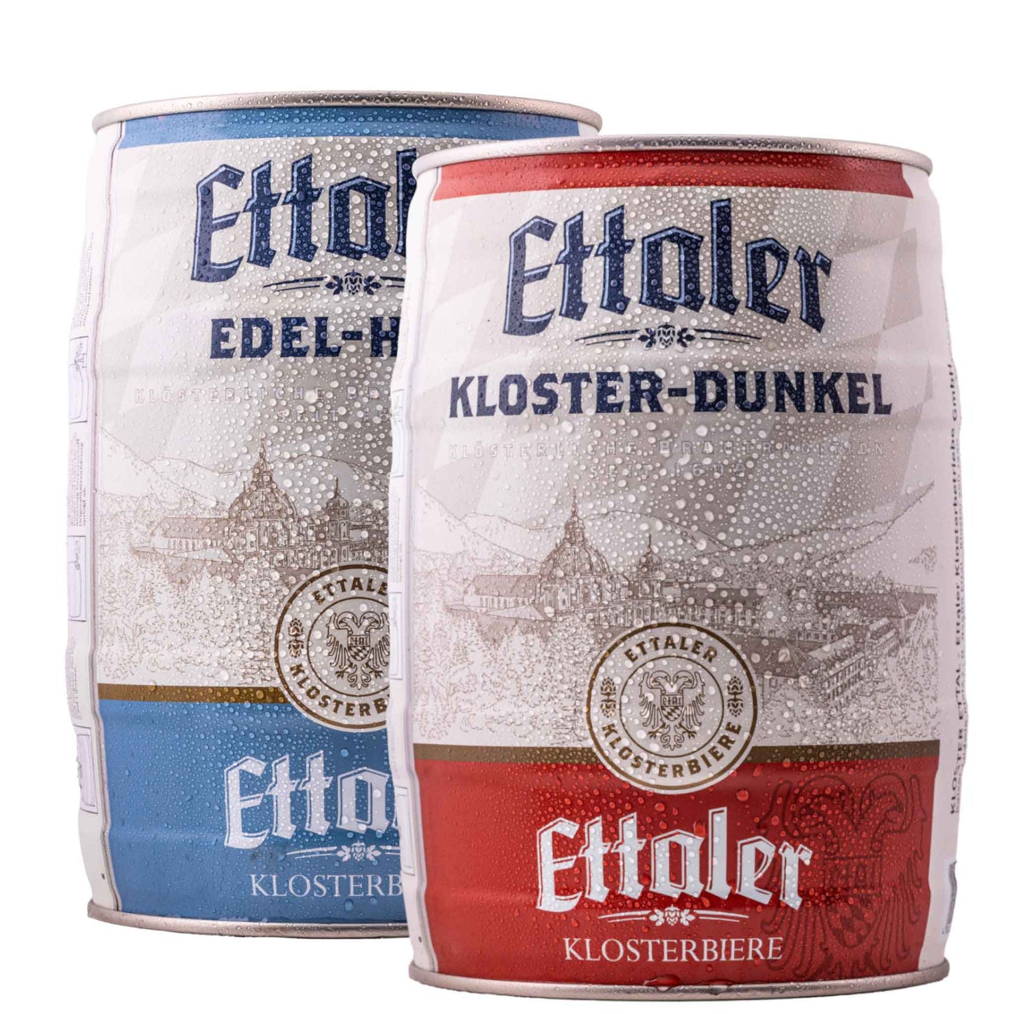 Set Gemischt Ettaler 5 Liter Dosen je 1 x Edel-Hell und 1 x Dunkel