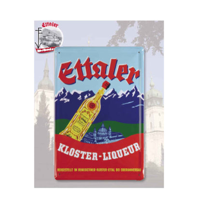 Ettaler Nostalgieschild Kloster-Liqueur